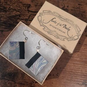 Arte of the Booke Book Earrings